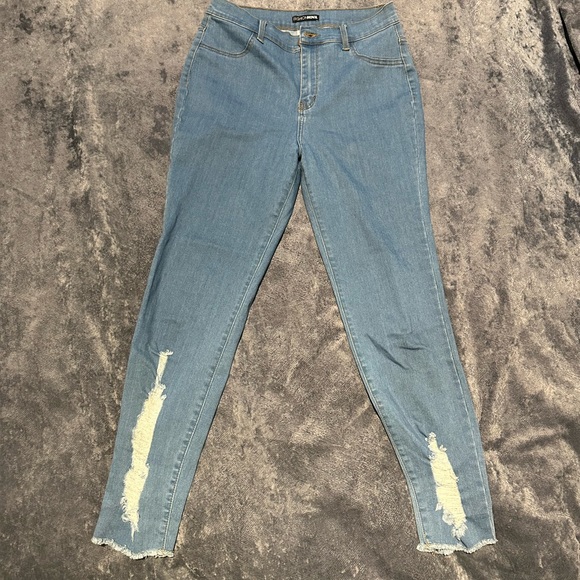 Blue distressed jeans - Picture 2 of 5